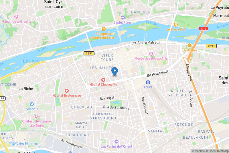 Institut de Touraine - Open Street Map